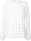 net longsleeved blouse