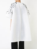 mesh tulip sleeve coat 