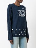 printed knitted sweater
