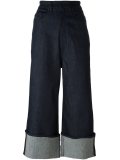 cropped wide leg jeans