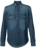 chest pockets denim shirt