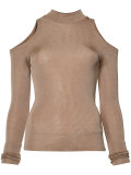 cut-out detail knitted top