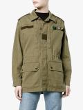 love logo military parka 