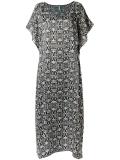 long printed beach dress