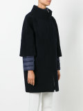 padded shearling coat 