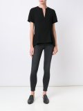 draped hem top 