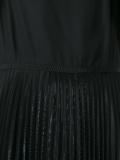 pleated trim shift dress