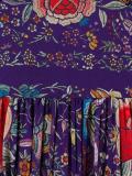 printed v-neck dress