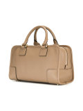 embossed logo shoulder bag