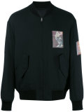 patch detailed bomber jacket