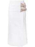 'Tailored Vent Knot' skirt