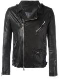 chest pocket biker jacket