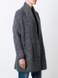 ribbed slouchy cardi-coat