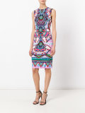 geometric print bodycon shift dress