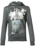 printed hooded sweater