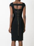 strappy shoulder fitted dress