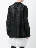 guipure lace military jacket