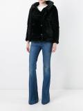 velvet effect oversized jacket