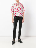 heart print blouse 