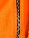 zip detail hoodie