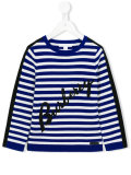 logo striped jumper