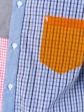 panelled pattern shirt