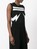 Lightning Bolt striped tank top