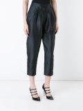 cropped tapered trousers