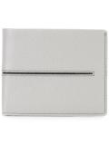 embossed line bi-fold wallet