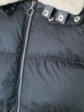 panelled padded coat