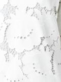 embroidered flowers shift dress