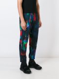 aurora print tapered trousers