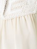sheer frill trim blouse