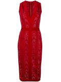 leopard pattern midi dress 