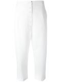 drop-crotch cropped trousers