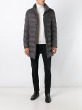 zipped padded coat