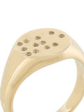 signet ring with diamonds