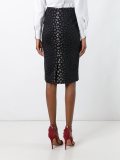 jacquard pencil skirt