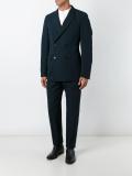 double breasted buttoned blazer