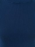 ribbed long slit turtleneck jumper
