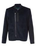 off-centre zip blouson jacket