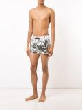 metallic swim shorts