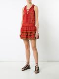lace-up printed tank 