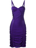 ruched mini dress