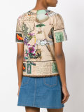 fish print T-shirt