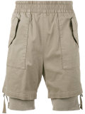 double layer cargo shorts