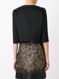 three-quarters sleeve cropped jacket