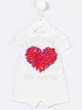 heart print romper