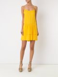 ruffled silk dress