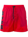 logo print swim shorts